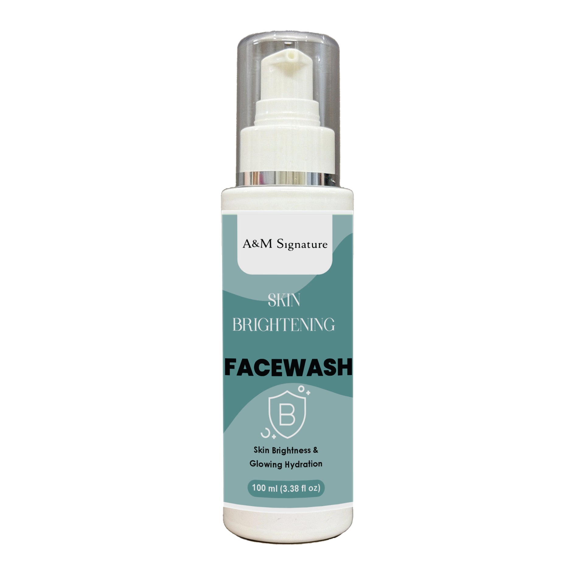 A&M Signature Skin Brightening Facewash for Glowing & Radiant Skin, Deep Cleansing Gentle Face Wash, Removes Dirt & Dullness, Hydrating & Refreshing Daily Cleanser for All Skin Types, 150 ml