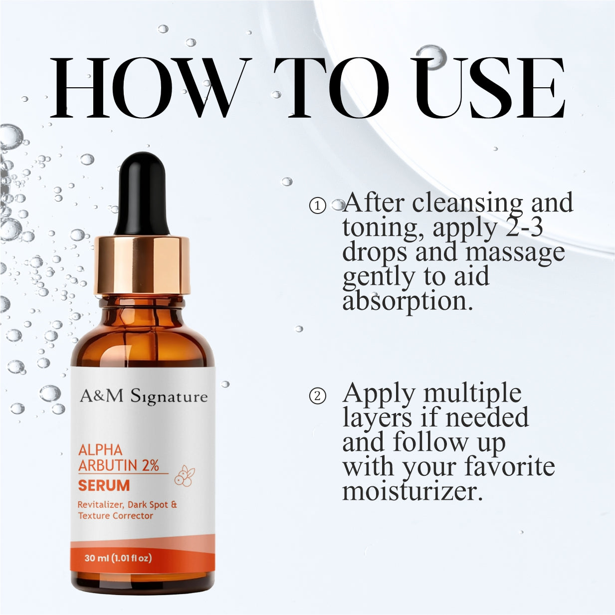 Alpha Arbutin 2% Serum for Dark Spots, Hyperpigmentation & Uneven Skin Tone – Brightening Face Serum with Texture Correction, Skin Revitalizer for Radiant, Smooth Skin