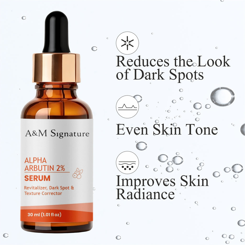 Alpha Arbutin 2% Serum for Dark Spots, Hyperpigmentation & Uneven Skin Tone – Brightening Face Serum with Texture Correction, Skin Revitalizer for Radiant, Smooth Skin