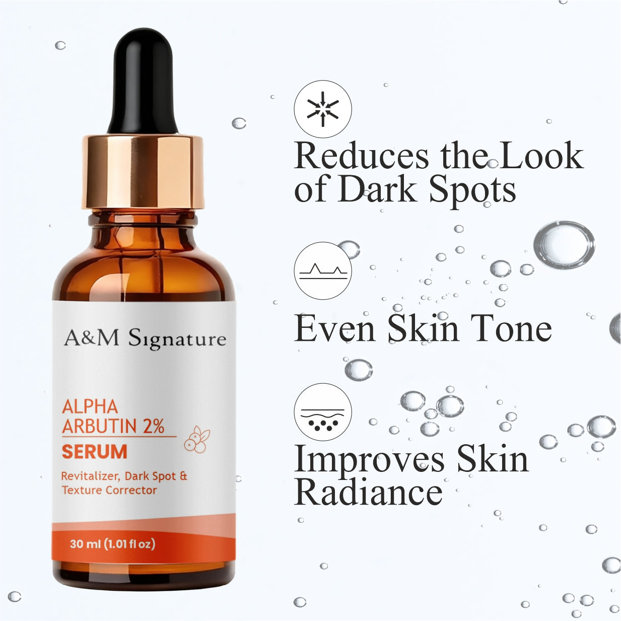 Alpha Arbutin 2% Serum for Dark Spots, Hyperpigmentation & Uneven Skin Tone – Brightening Face Serum with Texture Correction, Skin Revitalizer for Radiant, Smooth Skin