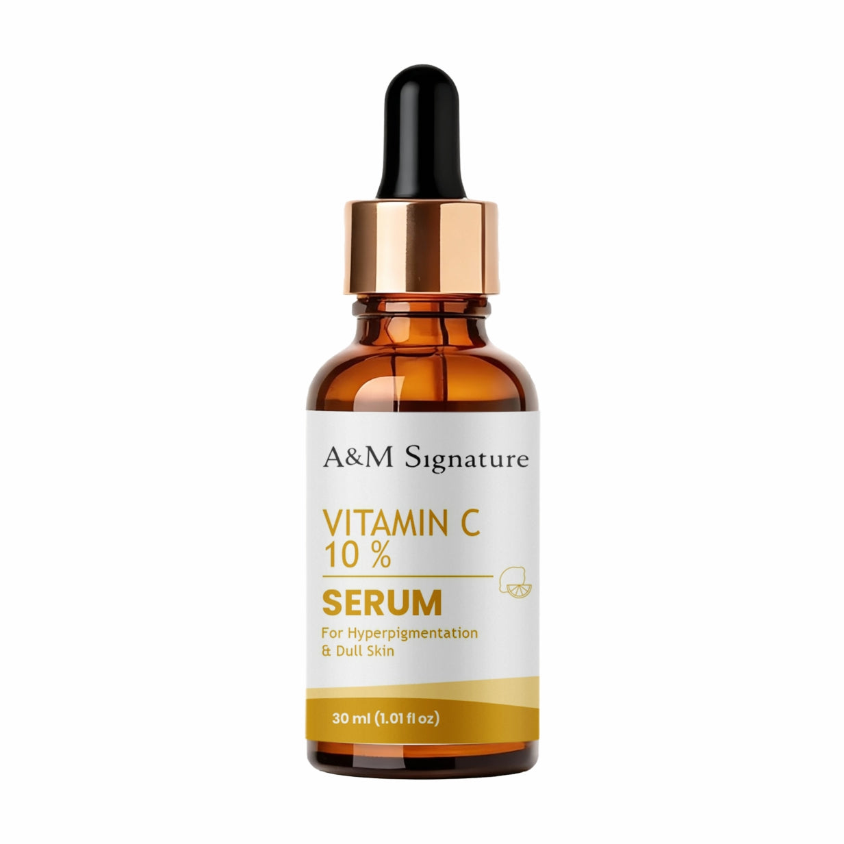 A&M Signature Vitamin C Serum 10% for Brightening & Dark Spots – Antioxidant Face Serum for Glowing Skin, Even Tone, Anti-Aging & Skin Radiance Boosting Formula