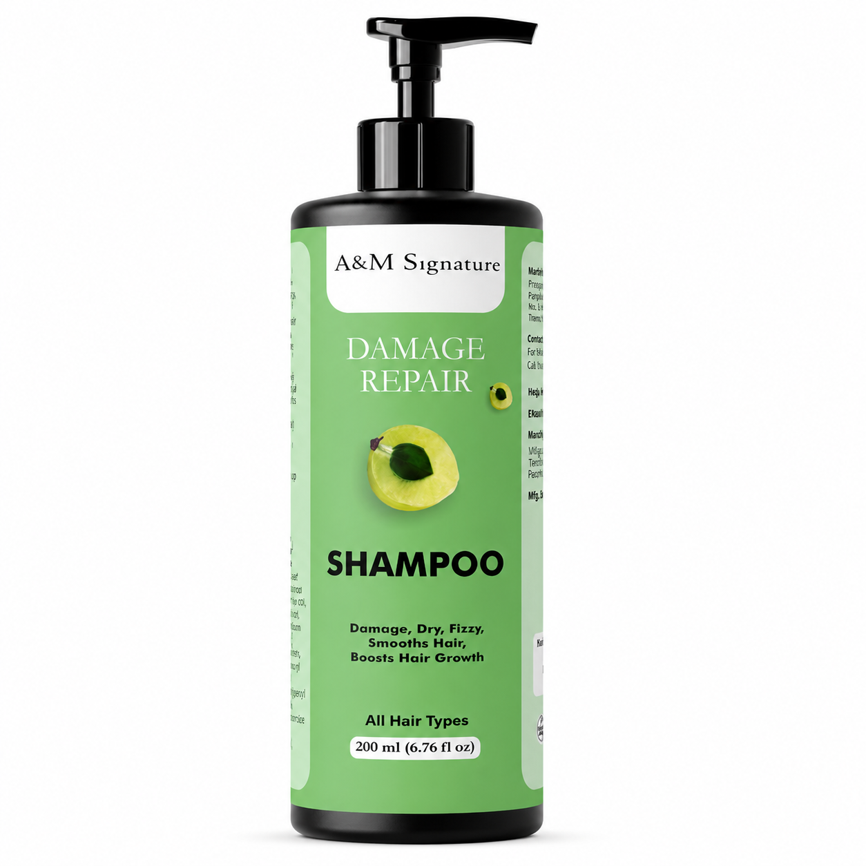 A&M Signature Damage Repair Conditioner for Dry, Frizzy & Damaged Hair, Deep Nourishing & Smoothing Conditioner for Soft, Shiny & Manageable Hair, Strengthens Hair & Reduces Breakage, Suitable for All Hair Types, 200 ml